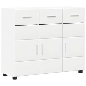 vidaXL Credenza FLORIN 88,5 x 30,5 x 73 cm Bianco Legno ingegnerizzato