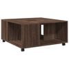 vidaXL Tavolino da Salotto Rovere Marrone 80x80x40cm Legno Multistrato