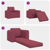 vidaXL Divano letto Rosso Vino 98 x 71 x 83 cm Tessuto