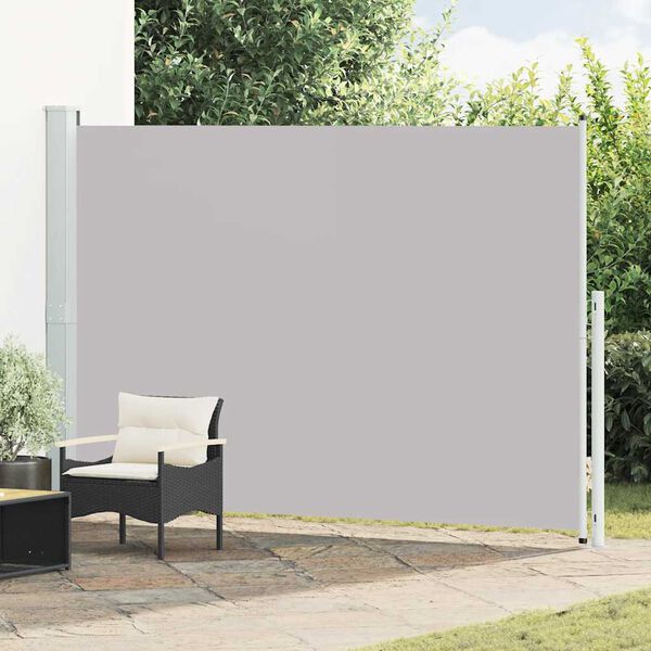 vidaXL Tenda Laterale Retrattile per Patio 200x300 cm Grigia