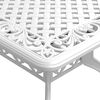 vidaXL Set da Pranzo da Giardino 5 pz Bianco in Alluminio Pressofuso