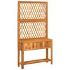vidaXL Fioriera con Traliccio e Ripiano 100x32x185 cm Legno Acacia