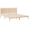 vidaXL Giroletto Extra Lungo senza Materasso 200x210 cm Legno Massello