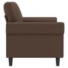 vidaXL Divano a 2 Posti Marrone 140 cm in Similpelle