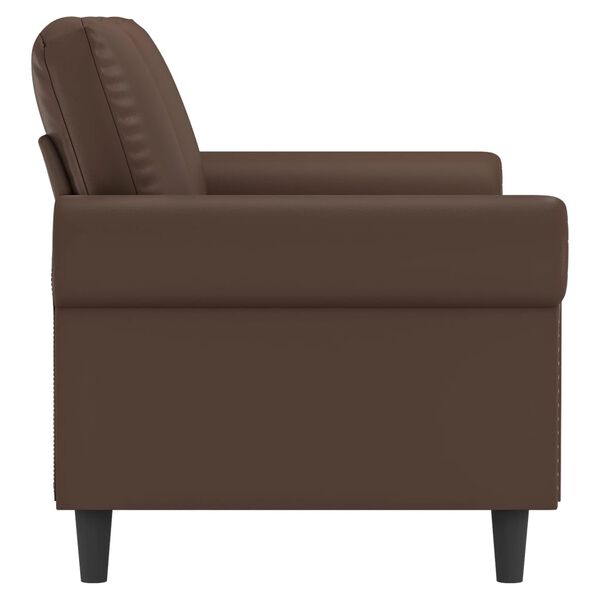vidaXL Divano a 2 Posti Marrone 140 cm in Similpelle