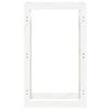 vidaXL Portalegna Bianco 60x25x100 cm in Legno Massello di Pino