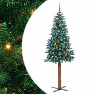vidaXL Albero di Natale snodato con 300 LED con supporto Verde 180 cm