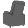 vidaXL Poltrona Reclinabile in Tessuto Grigio Scuro