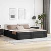vidaXL Letto con contenitore e materasso 2 pcs Nero Pelle