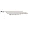 vidaXL Tenda retrattile Grigio chiaro e bianco 300 x 250 cm
