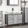 vidaXL Mobile Lavabo con Cassetti Grigio Sonoma 90x34,5x60 cm