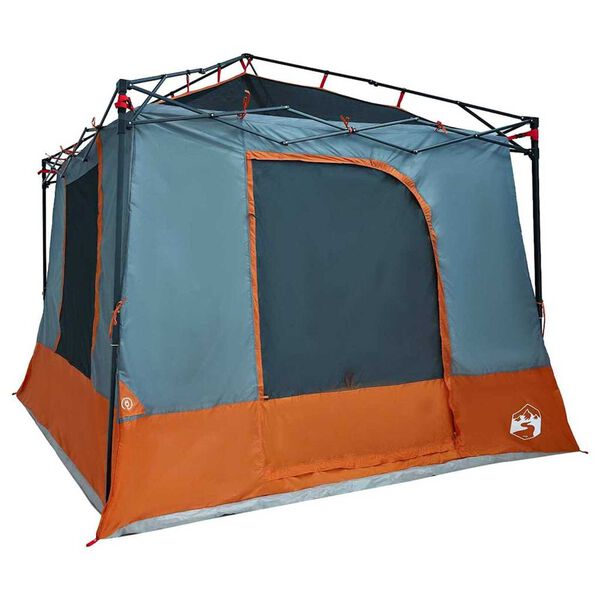 vidaXL Tenda interna Grigio e arancione 290 x 288 x 234 cm taffetà