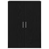 vidaXL Credenza Rovere Nero 60 x 31 x 84 cm Legno multistrato