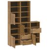 vidaXL Armadietti Laterali 5 pz ODDA 40x24x79 cm Legno Massello Pino