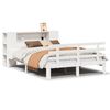 vidaXL Letto contenitore senza Materasso Bianco 160x200 cm in Legno Massello di Pino
