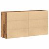 vidaXL Credenza 2 pcs Legno vecchio 79 x 38 x 80 cm Legno multistrato