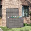 vidaXL Baule da Giardino Grigio 150x100x100 cm in Polyrattan
