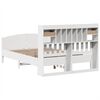 vidaXL Letto Libreria senza Materasso Bianco 140x190 cm Legno di Pino