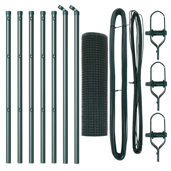 vidaXL Palo della recinzione Verde