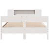 vidaXL Letto Libreria senza Materasso Bianco 160x200 cm Legno di Pino