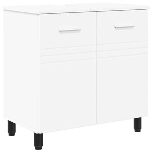 vidaXL Mobiletto da bagno Bianco 60 x 35 x 60 cm Legno ingegnerizzato