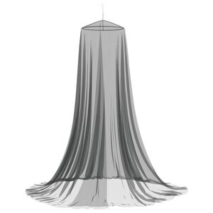 vidaXL Rete per zanzare per letto 3 pz 156 mesh Nero ⌀56 x 220 cm