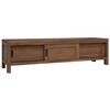 vidaXL Mobile TV 110 x 30 x 30 cm Legno di teak solido Naturale
