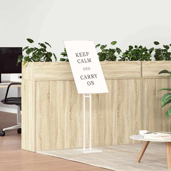 vidaXL Espositori per Fiere Bianco 26,5 x 26,5 x 150 cm Acciaio