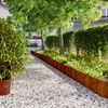 vidaXL Bordure per Prato 10 pz 25x103 cm Flessibili in Acciaio Corten