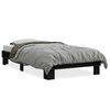 vidaXL Giroletto Nero 75x190 cm in Legno Multistrato e Metallo