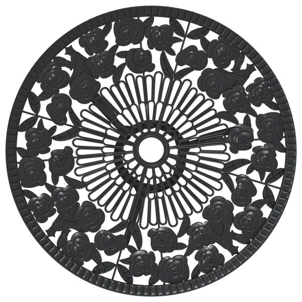 vidaXL Set da Bistrot 3 pz in Alluminio Pressofuso Nero