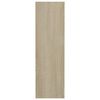 vidaXL Scarpiere a Muro 2pz Rovere Sonoma 60x18x60cm Legno Multistrato