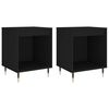 vidaXL Comodini 2pz Neri 40x35x50 cm in Legno Multistrato