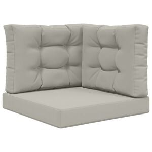 vidaXL Cuscino per divano da esterno Poliestere Grigio 60 x 60 cm