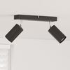 vidaXL Faretto da soffitto Nero 26 x 5.5 x 16.5 cm Acciaio