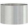 vidaXL Vaso da giardino Argento 30 x 30 x 20 cm Acciaio inossidabile