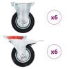 vidaXL Rotelle 12 pz 100 mm
