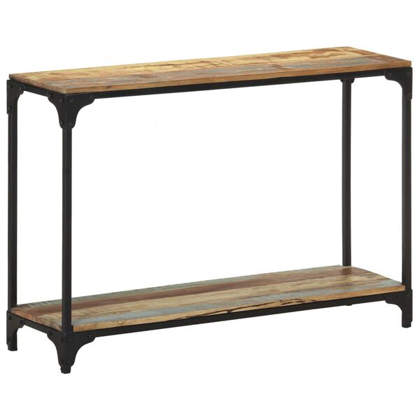 vidaXL Tavolo Consolle 110x30x75 cm in Legno Massello di Recupero