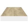 vidaXL Scaffali a Parete 4 pz Rovere e Bianco 120x23,5x3,8 cm in MDF