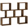 vidaXL Scaffale da parete Rovere Fumo 103 x 17 x 80 cm