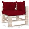 vidaXL Set Salotto Giardino su Pallet Cuscini 6 pz in Legno di Pino