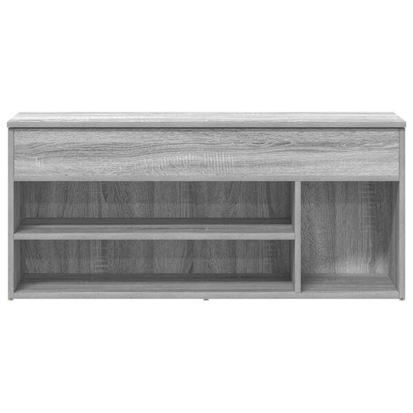 vidaXL Scarpiera Grigio Sonoma 102x30,5x45 cm in Legno Multistrato