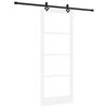 vidaXL Porta scorrevole ORKDAL Bianco e Nero 83 x 211 cm
