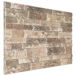 vidaXL Pannelli da parete 10 pz 100 x 50 cm Multicolore Schiuma EPS