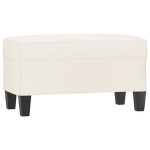 vidaXL Panca Crema 70x35x41 cm in Similpelle