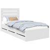 vidaXL Struttura del letto Bianco 90 x 190 cm Legno Ingegnerizzato