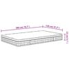 vidaXL Materasso a Molle Bonnel Medio 120x200 cm