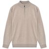 vidaXL Maglione Uomo Girocollo con Zip Beige M