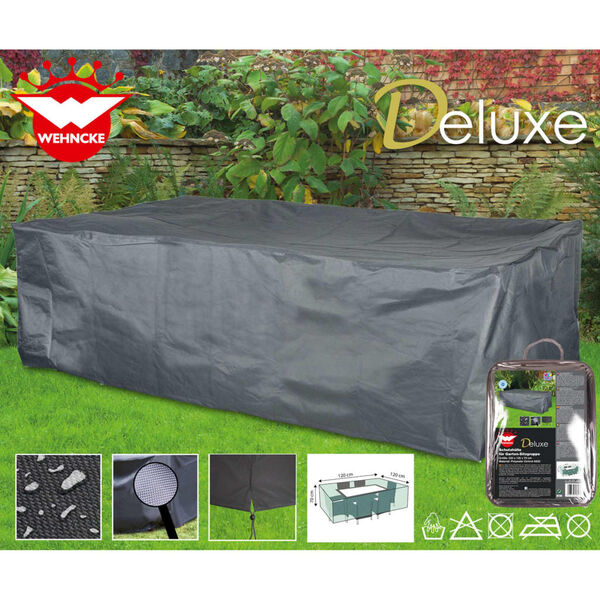 Happy People Copertura Sedute da Giardino Deluxe 230x135x70 cm Grigio