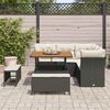 vidaXL Set Divano da Giardino 8 pcs Nero polyrattan